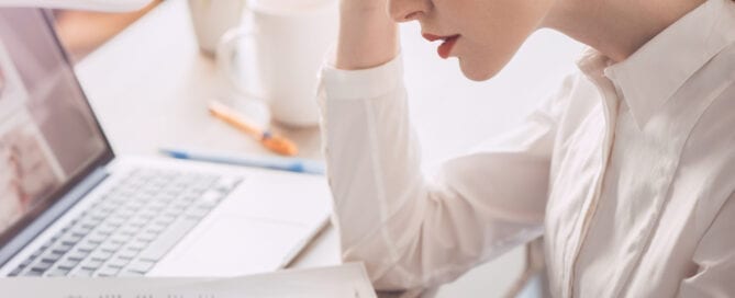 Woman Stressed at Work