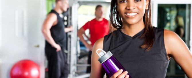 Young African Am Woman Exercising